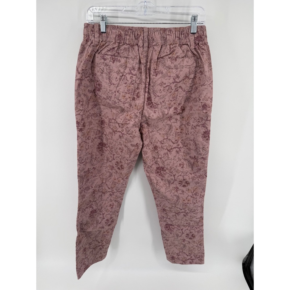 reCreation Floral Utility Pants Rose Pink Mauve Botanical Print Size M - Picture 2 of 6